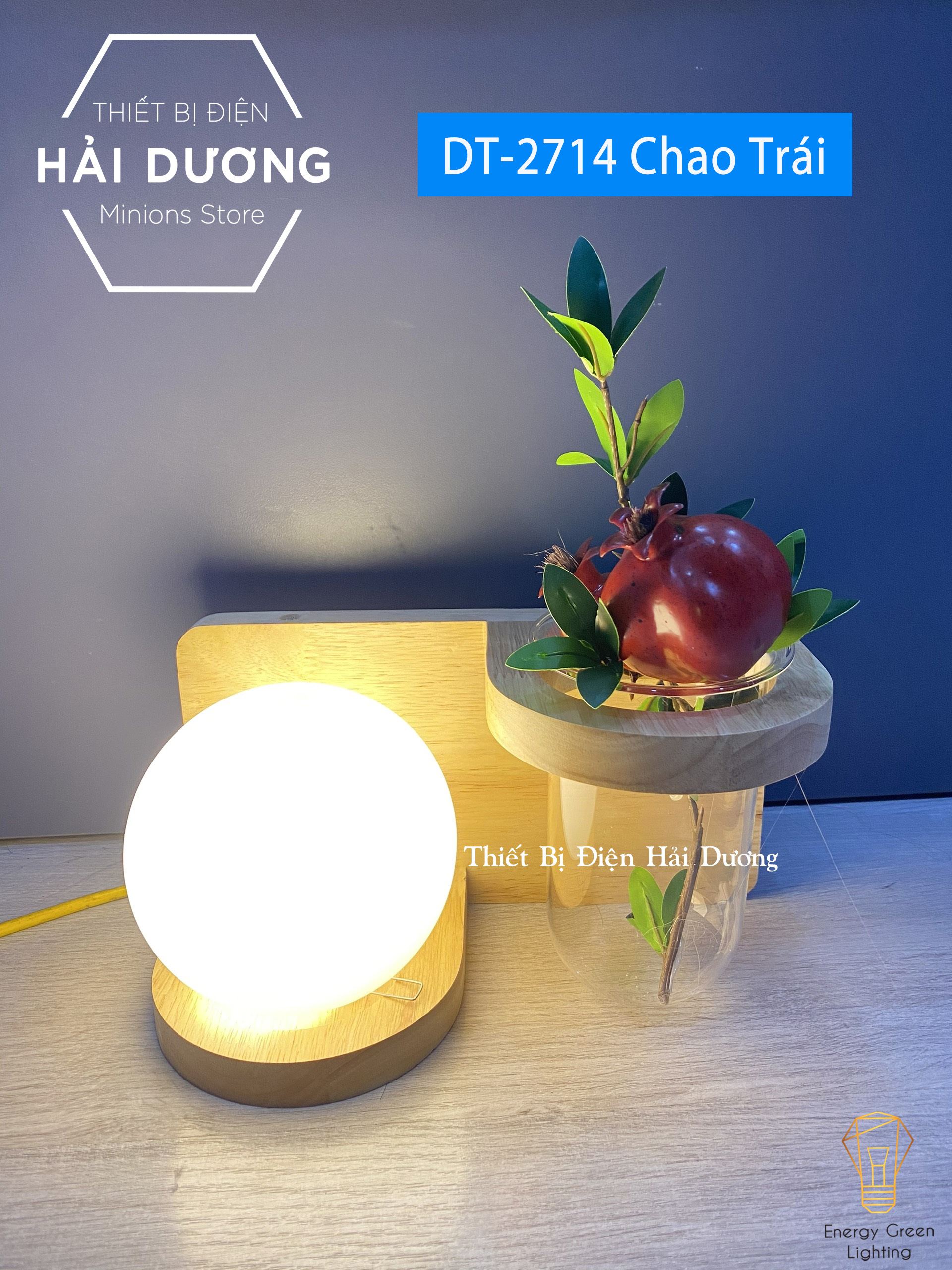 Đèn Tường Kệ Gỗ Chao Thủy Tinh Hiện Đại DT-2714 - Trang Trí Căn Phòng - Đã Bao Gồm Bóng Led