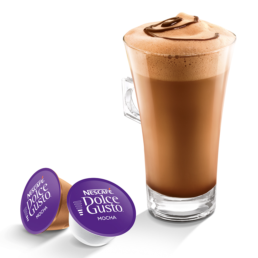 Hộp 16 Viên Nén Cà Phê Cacao Sữa Nescafe Dolce Gusto – Mocha (216 g)