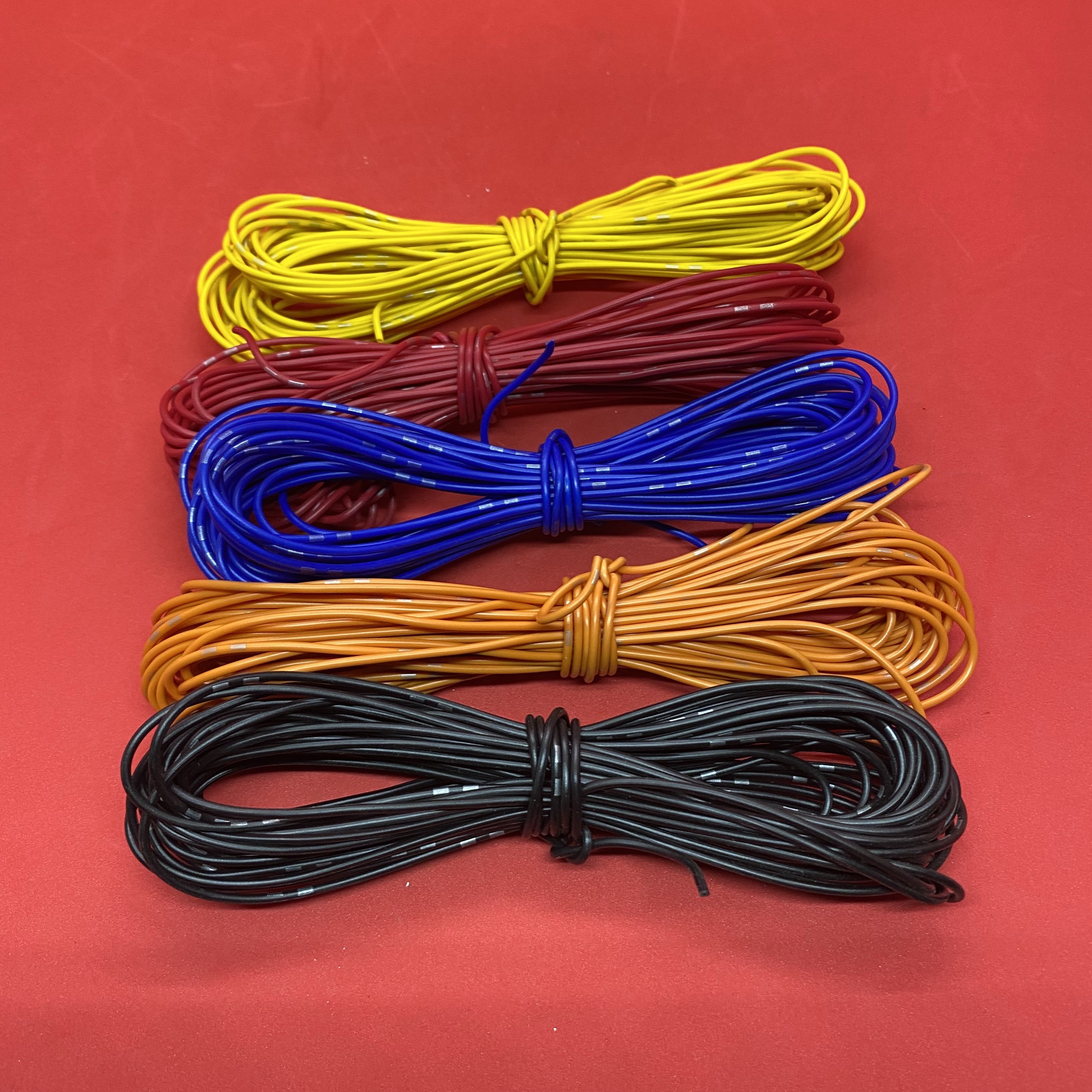 Combo 5 cuộn Dây điện mềm chống cháy 0.3 cuộn màu ngẫu nhiên