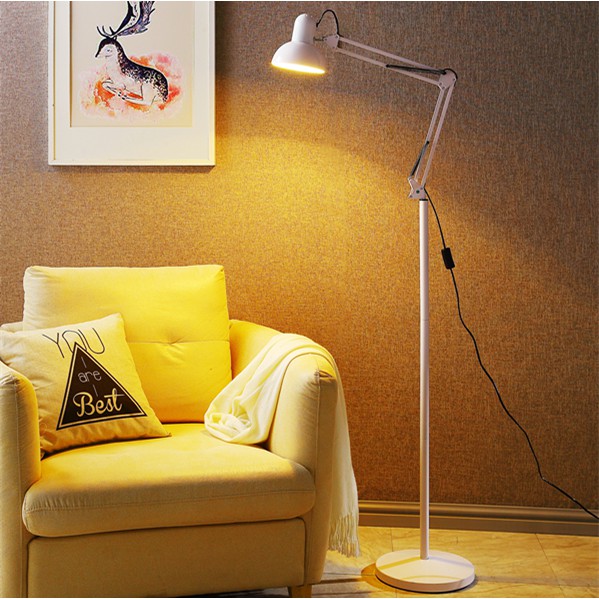 Đèn cây đứng - đèn đọc sách PICKA trang trí phòng khách, phòng ngủ - kèm bóng LED tiết kiệm điện chống cận thị bảo vệ mắt. Chiều cao 1,85m. Hàng Chính Hãng MONSKY