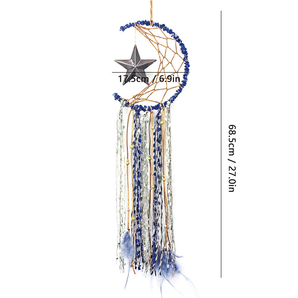 Dream Catcher handmade hình dáng ngôi sao làm từ vải dệt để trang trí trên tường