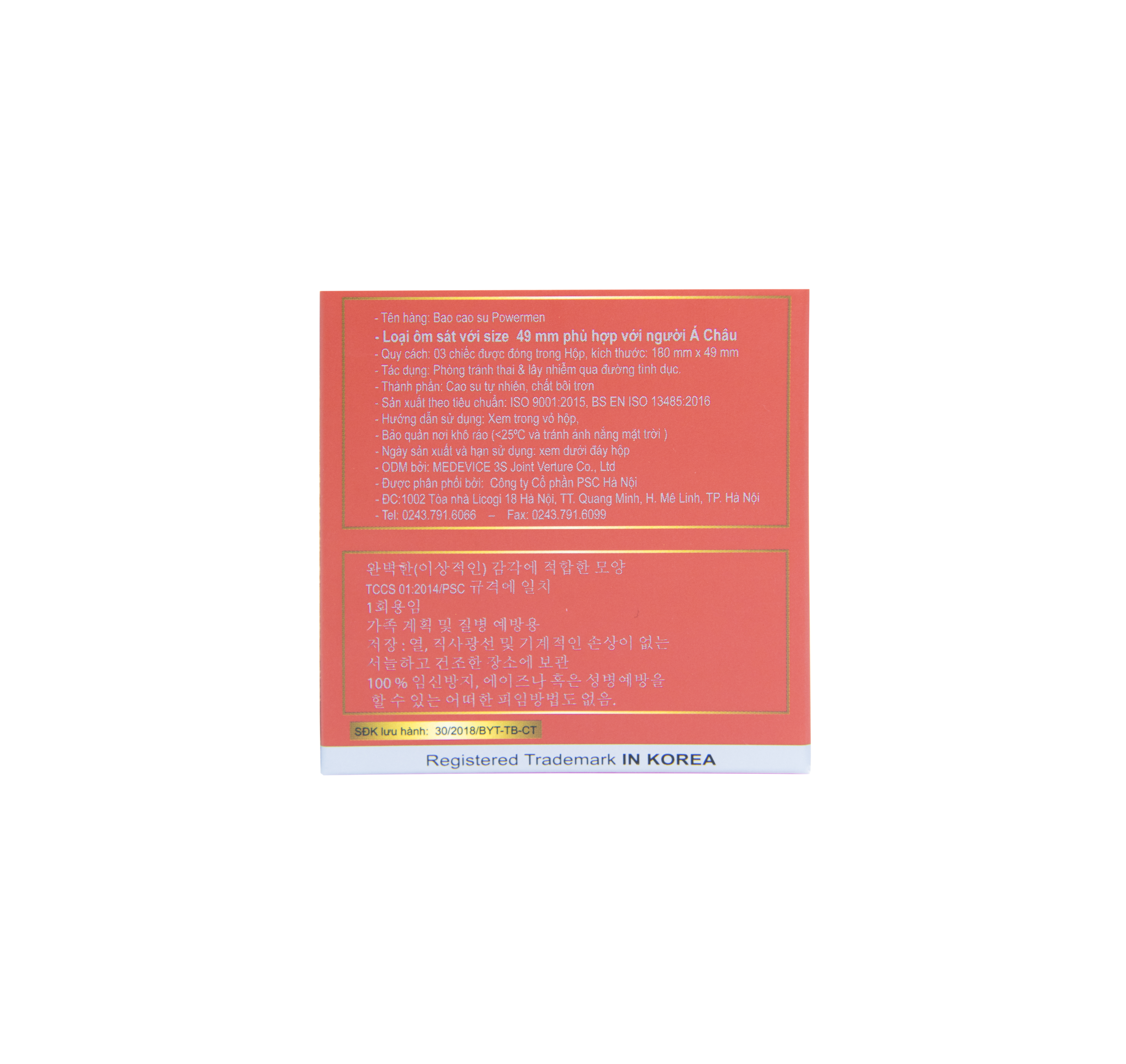 Bao cao su Powermen size nhỏ ôm sát - Bộ 144 BCS Powermen cho gia đình mỏng trơn - Chính Hãng 100%