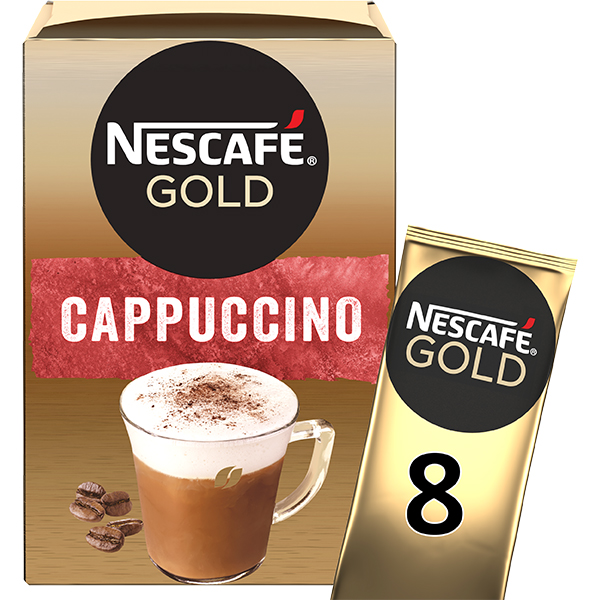 Cà Phê Hòa Tan Cao Cấp NESCAFÉ GOLD Cappuccino (Hộp 8 Gói x 15.5g)