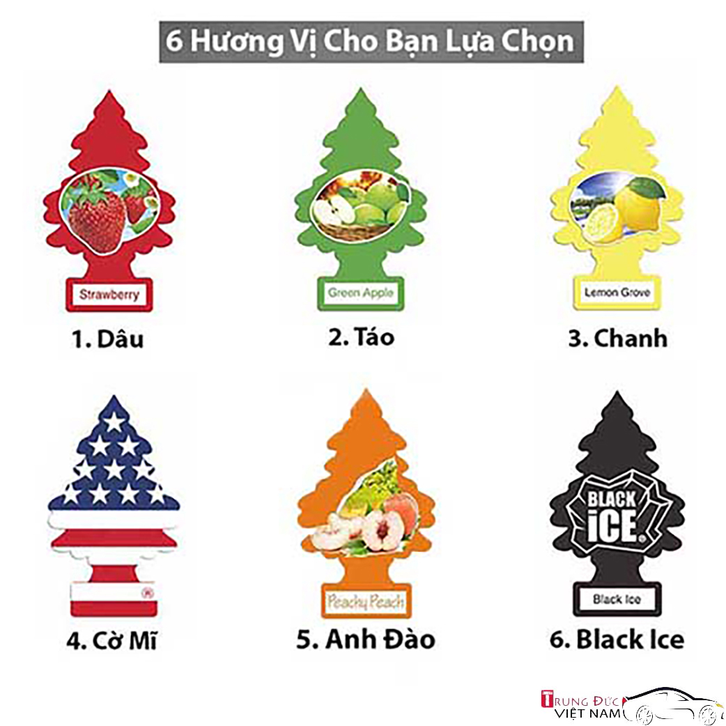 Cây Thông Thơm Little Trees Túi Thơm Treo Phòng, Ô tô ( Có nhiều hương lựa chọn ) - Hàng Chính Hãng TDVN