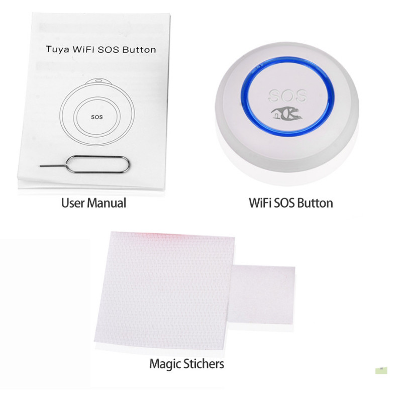 Nút Bấm Wifi Chuông Cửa Khẩn Cấp Cảnh Báo Qua Ứng Dụng Tuya EB05