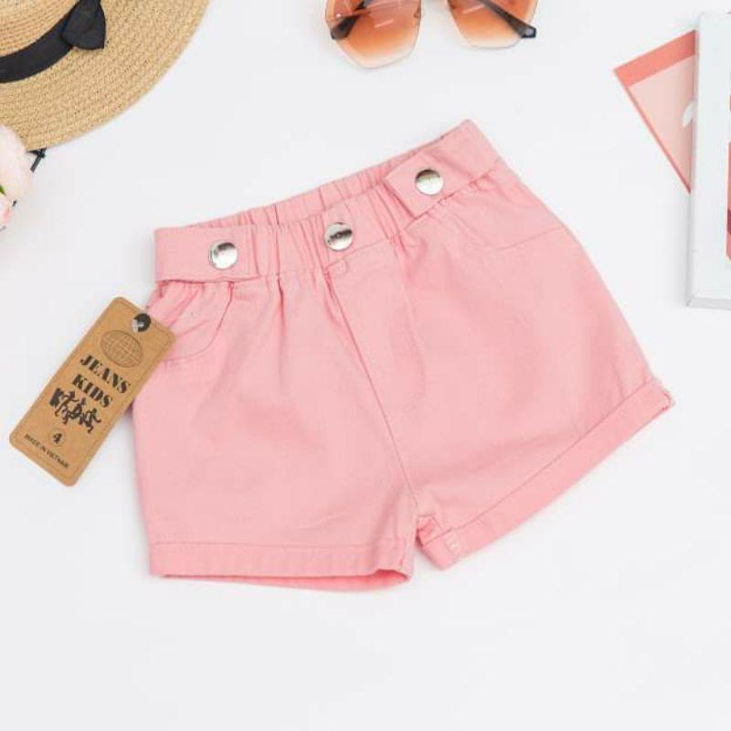 (Sz 6-18kg) Quần  Sooc Jean Mềm mát, co giãn,  Phong Cách Cho Bé Gái