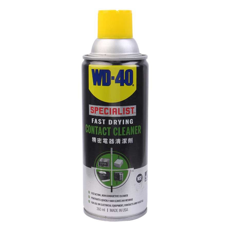 Chai Xịt Vệ Sinh Mạch Điện WD-40 Fast Drying Contact Cleaner 350016 (360ml)