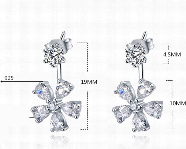 Bông tai hoa nạm đá xinh xắn BHBT343