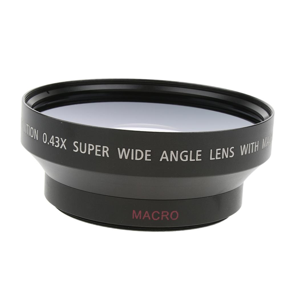 62mm 0.43x Wide Angle + Macro Conversion Lens For Canon SLR Camera DV