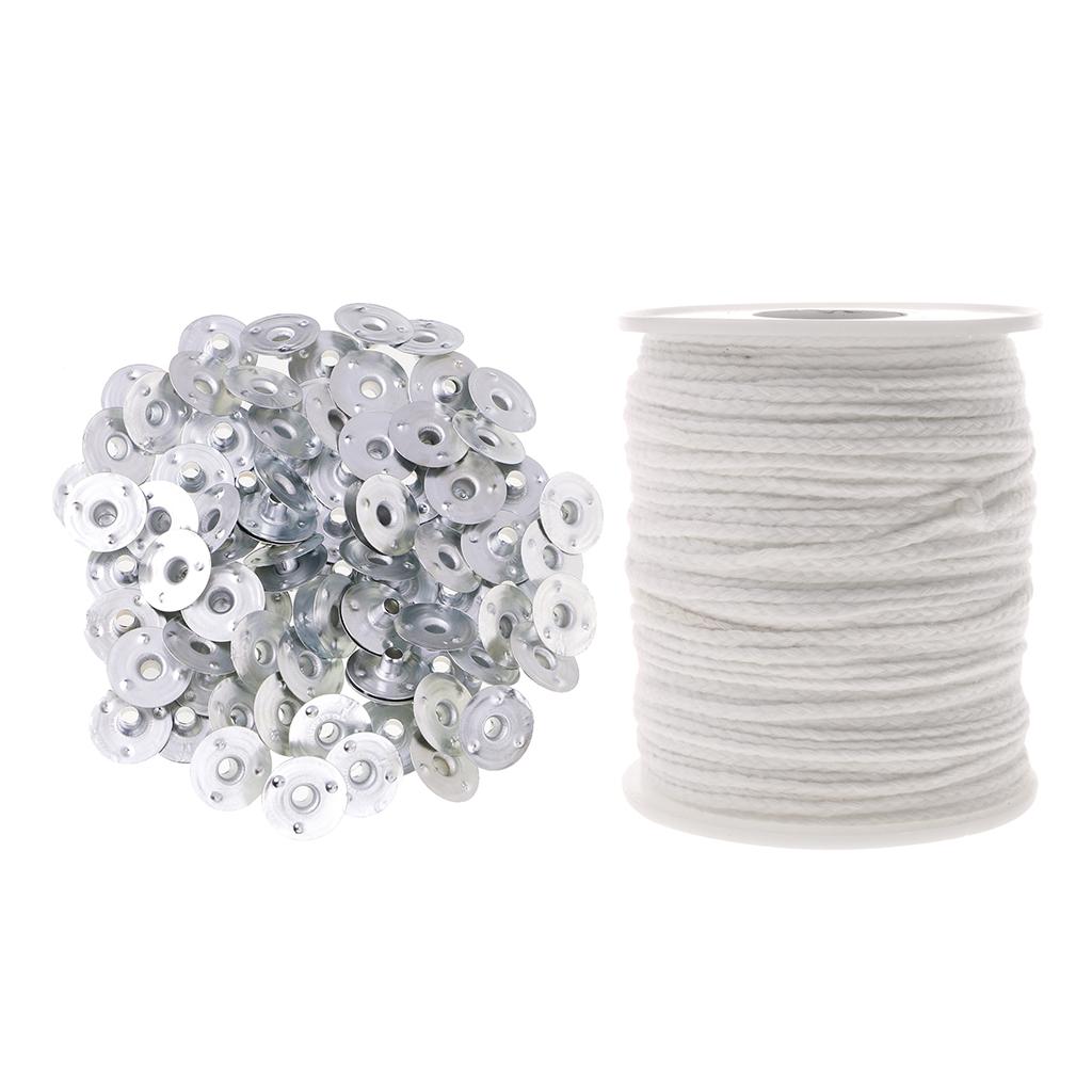 200 máy tính Nến Bấc Tab Sustainers Lõi Bông Cotton Cho Nến Làm DIY