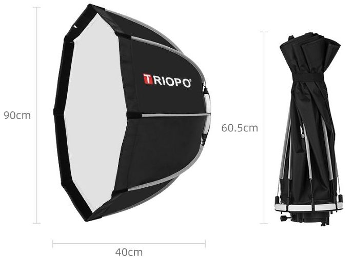 SOFTBOX BÁT GIÁC THAO TÁC NHANH TRIOPO K90 NGÀM BOWEN HÀNG CHÍNH HÃNG