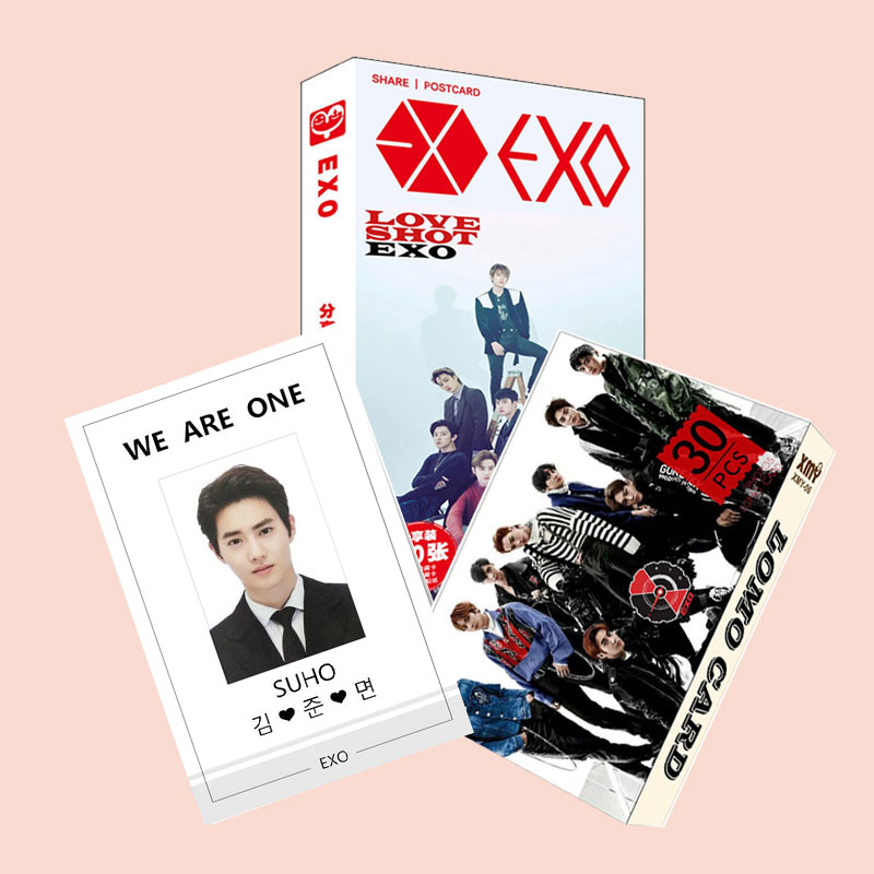 Bộ ảnh EXO card đeo thẻ Suho EXO