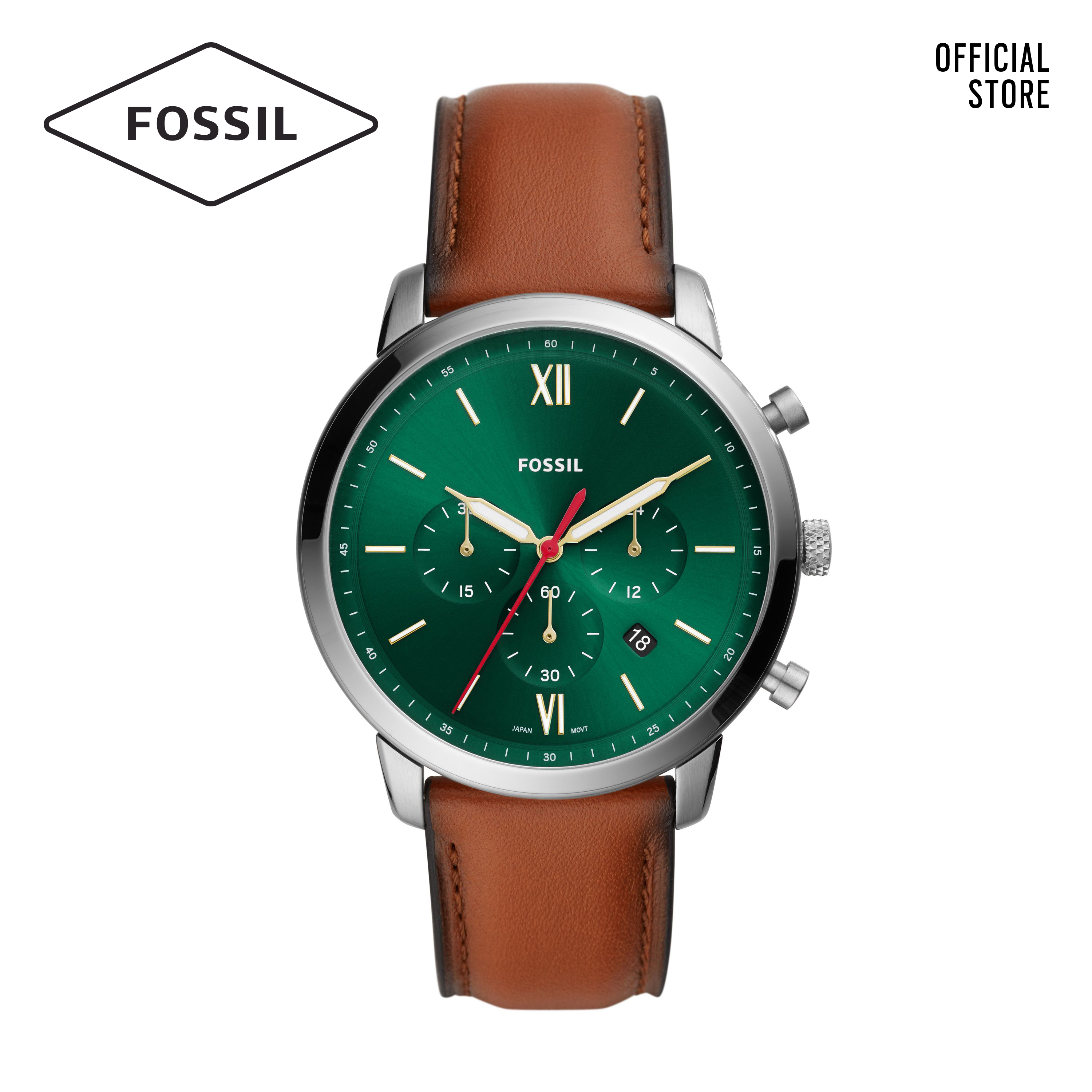 Đồng hồ nam Fossil Neutra dây da FS5735 - màu nâu