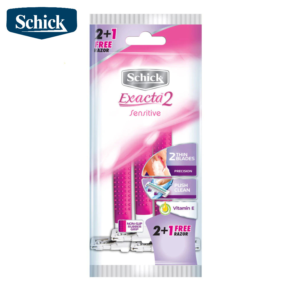 Dao cạo cho nữ Schick COMBO 03 cái - Dao cạo Schick Exacta2 Sensitive