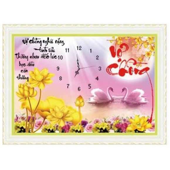 Tranh thêu chữ thập Vợ chồng DLH-222852