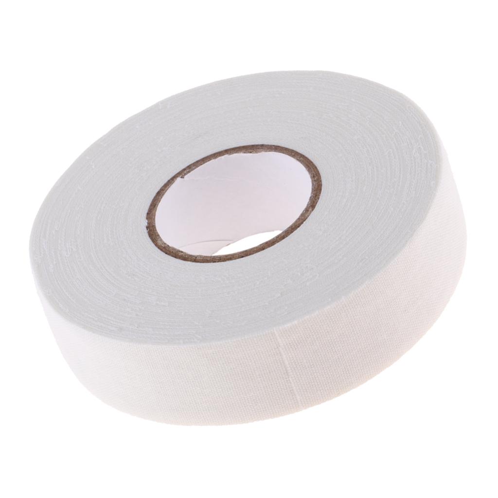 2x1 Roll Waterproof Adhesive Ice Hockey Cloth Tape Stick Handle Grip White