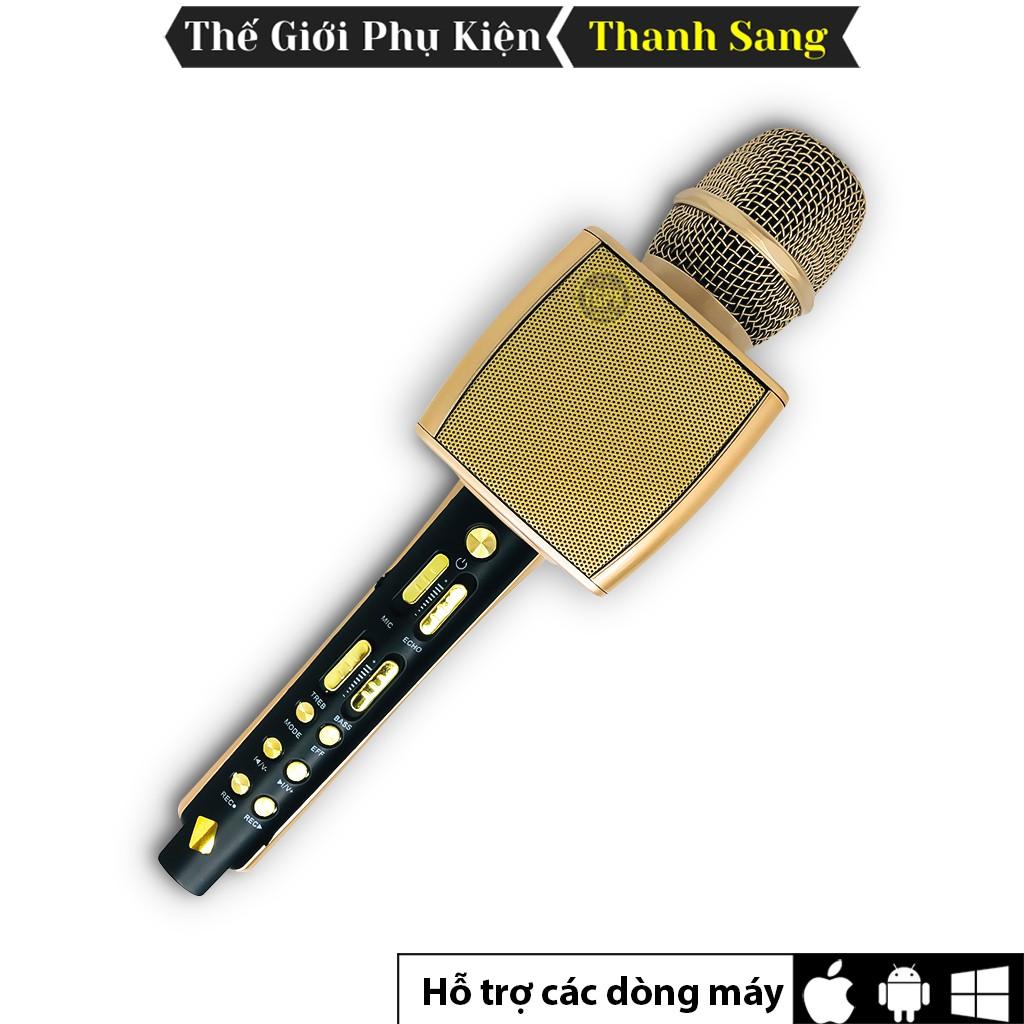 Micro Karaoke Bluetooth YS-95 Cao cấp 2 Loa Bass mạnh mẽ, hỗ trợ Livestream cực chuẩn