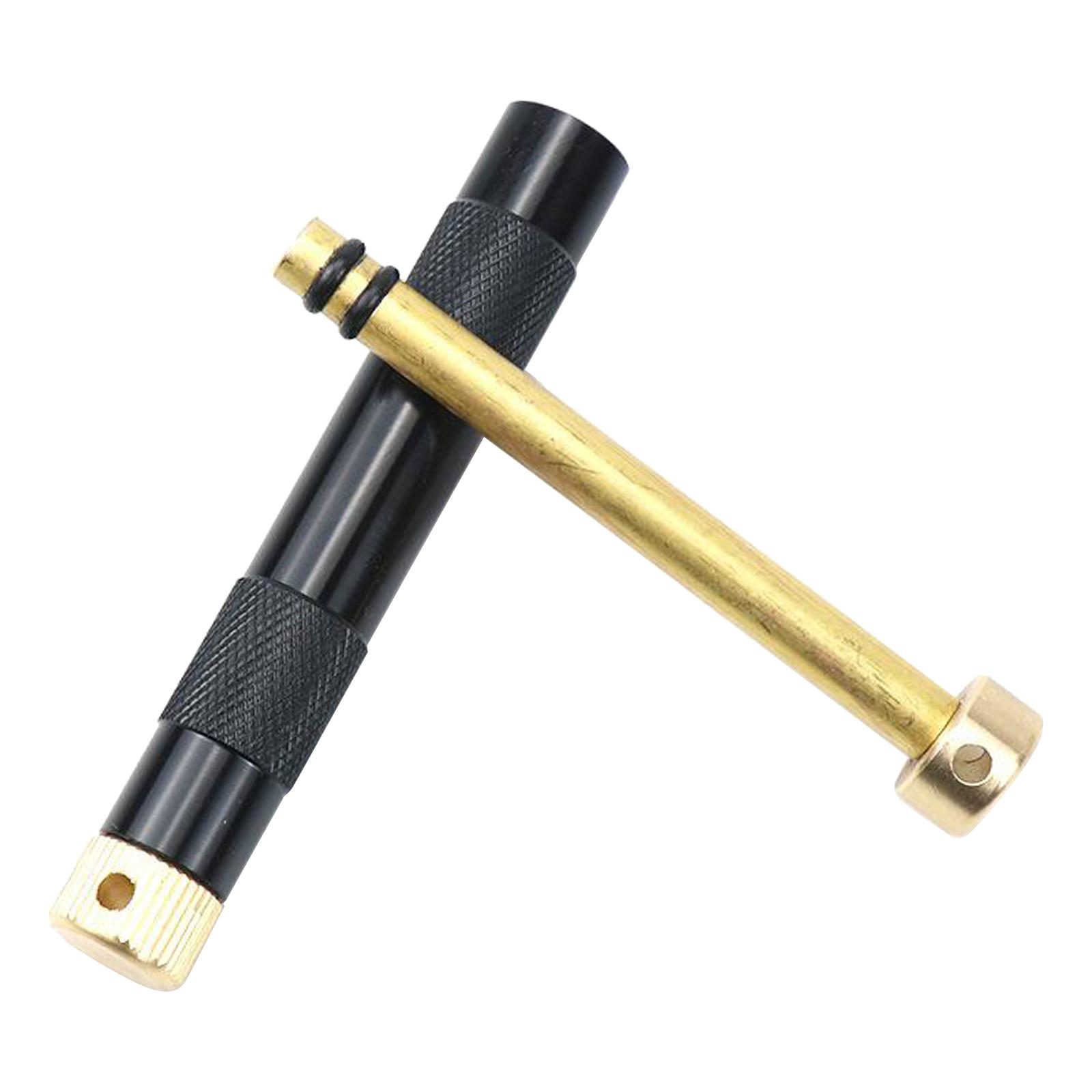 Outdoor Emergency Metal Fire Piston Camping Hunting Survival Tool Silver