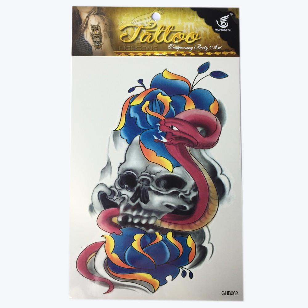 Hình xăm tattoo Halloween kích thước 20cm x 14cm