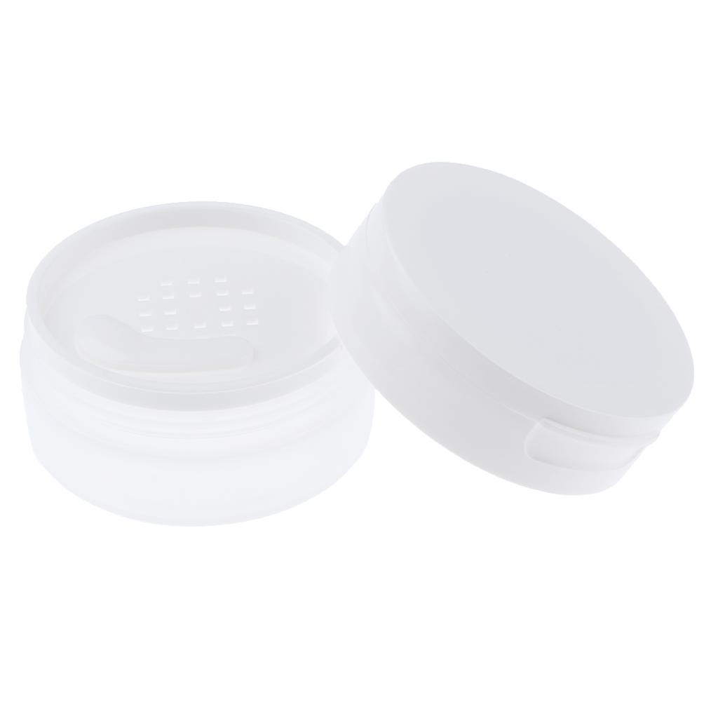 Travel Empty Makeup Loose Powder Container Pot Case with Mirror Sifter Lid
