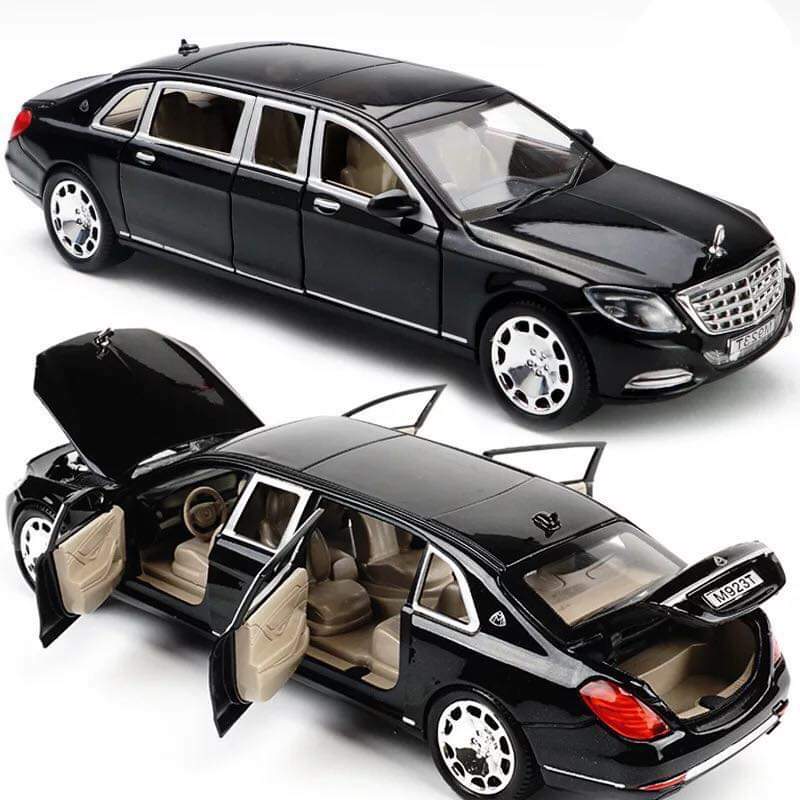 Mô hình xe XLG S600 Maybach Pullman 1:24 (Black)