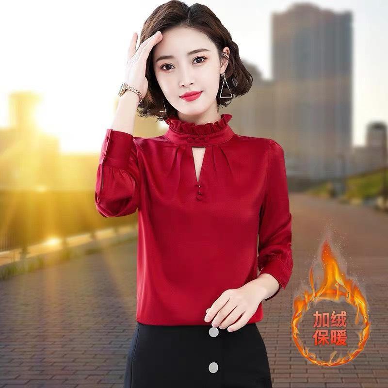 ÁO KIỂU TAY DÀI CÓ CỔ THANH LỊCH, SANG TRỌNG CHO PHÁI NỮ SC