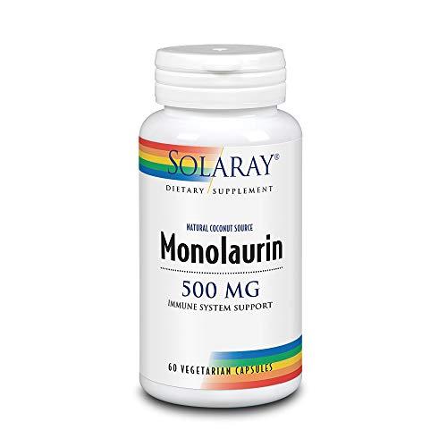 Solaray Monolaurin Supplement,500 mg, 60 Count