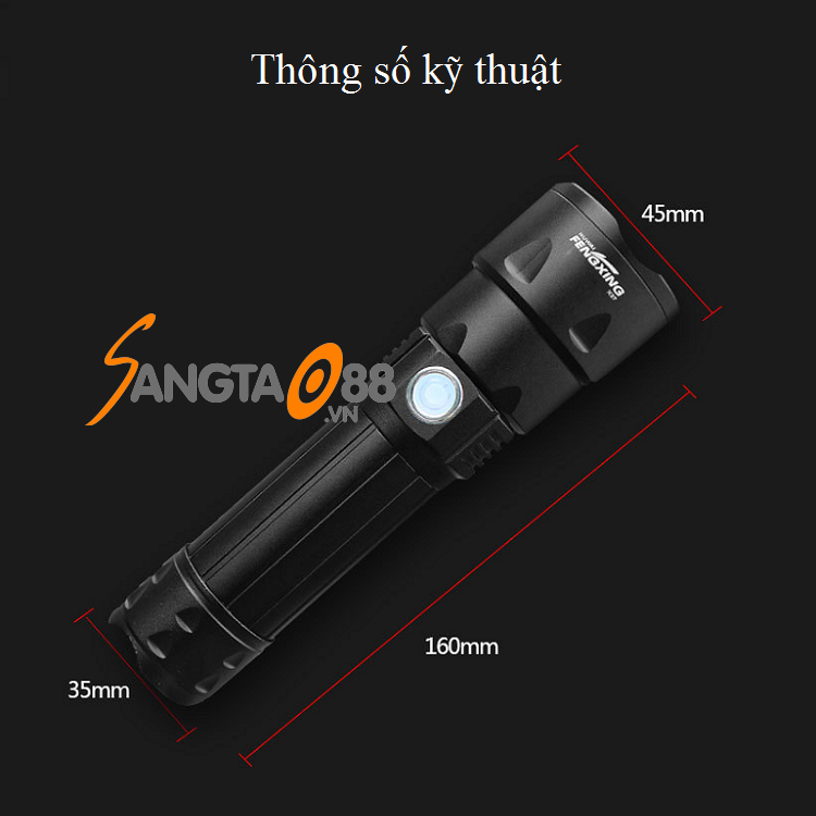 Đèn pin siêu sáng X37-P50