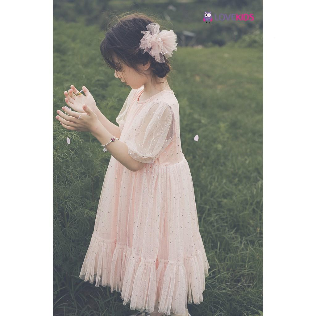 Váy công chúa hồng cộc tay GMG21DR01101 - Lovekids