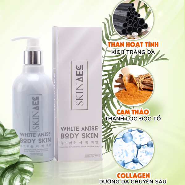 Kem Ủ Kích Trắng Skin AEC White Anise Body (250ml) - Kích Trắng Da Chỉ 1 Bước