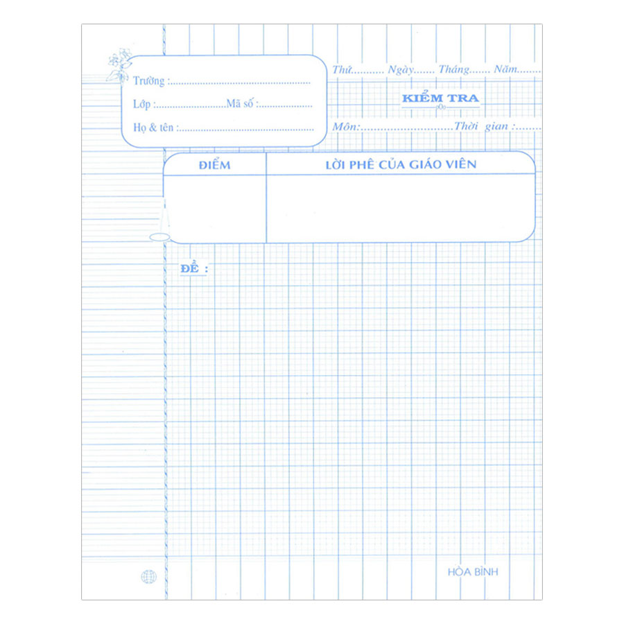 Lốc 200 Tờ Giấy Kiểm Tra Hòa Bình