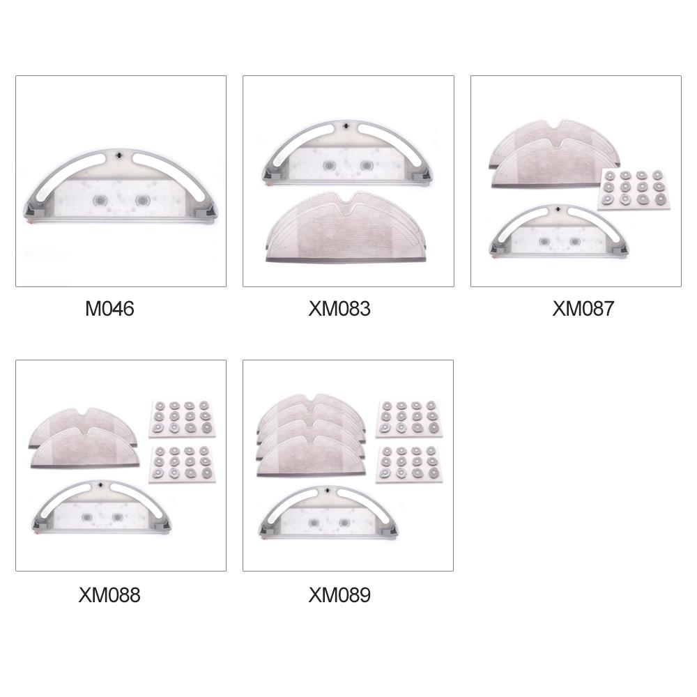 Phụ kiện cho máy hút bụi Xiaomi Roborock S50 S51 S55 T6:gồm Bình chứa nước+ 4 cái Khăn lau + 2 Bộ lọc
