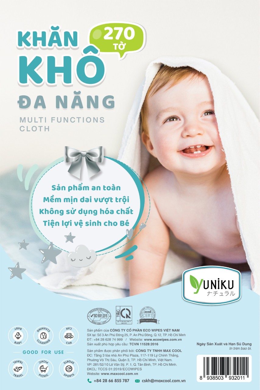 Khăn Khô Đa Năng Yuniku 270 Tờ