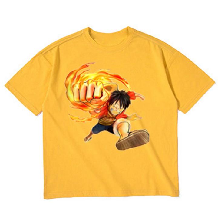 Áo thun bé trai form rộng in hình LUFFY - ATBT17