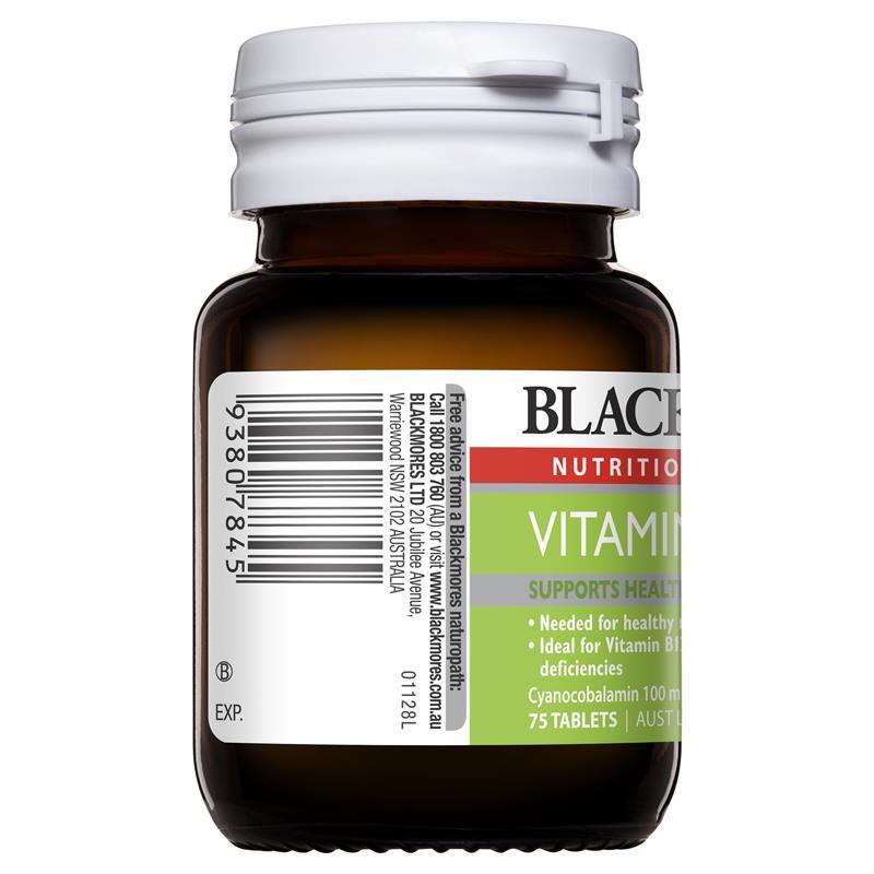 Review Viên uống vitamin Blackmores Vitamin B12 (Cyanocobalamin) 100mcg