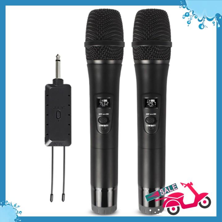 Bộ 2 micro karaoke không dây chống nhiễu KTV J.I.Y️ CD 1284