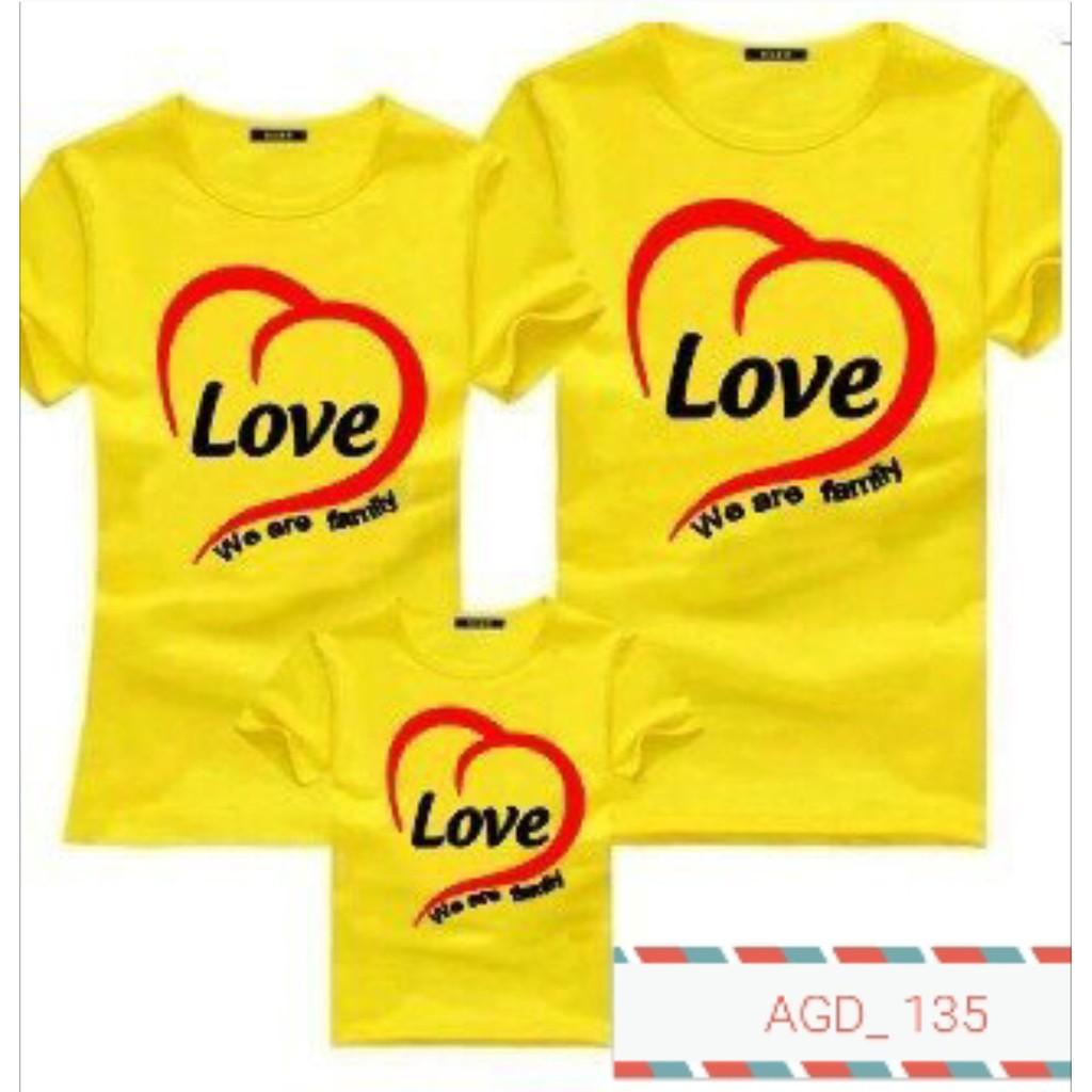 Áo gia đình ngôi sao I LOVE YOU - MÃ AGD 137