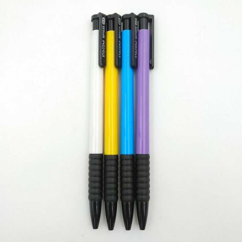 Vỉ 4 Bút Bi Nhiều Màu (0.5mm) VBP1035-C- Mực Xanh + Tặng Kèm Ngẫu Nhiên 1 Bút Chì Hoặc 1 Bút Bi