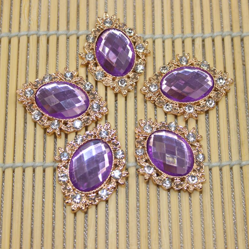 10 Chiếc Rhinestone Flat Back Hạt Nút Sổ Lưu Niệm Chỉnh Trang