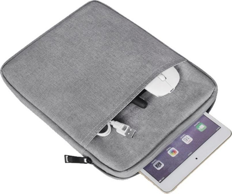 Túi chống sốc 2 ngăn vải chống thấm ướt cho iPad, máy tính bảng 8 inch, 9.7 inch, 10.2 inch, 10.5 inch, 11 inch-Hàng chính hãng