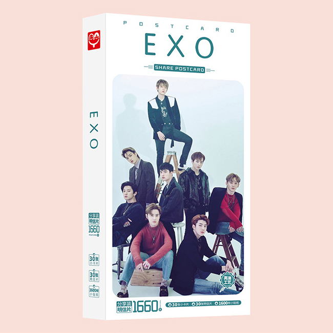 Hộp ảnh Postcard EXO 1660 ảnh