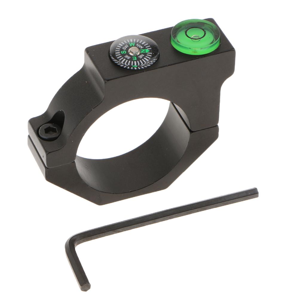 Aluminum Telescope Bubble Spirit Level Compass for 1.18" Ring Mount Holder
