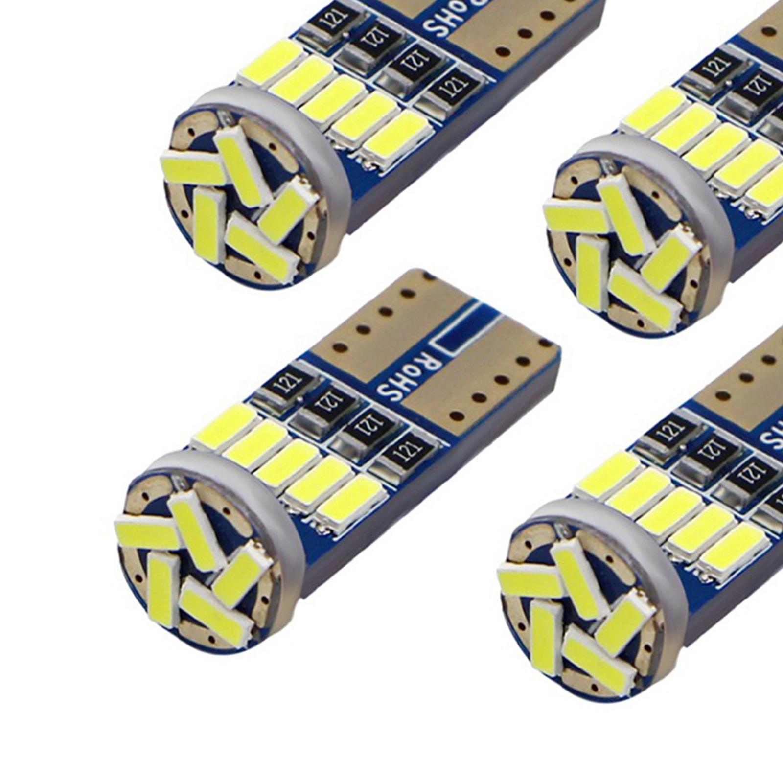 10x Car Interior Dome Light Bulbs LED Low Power Consumption Easy to Install