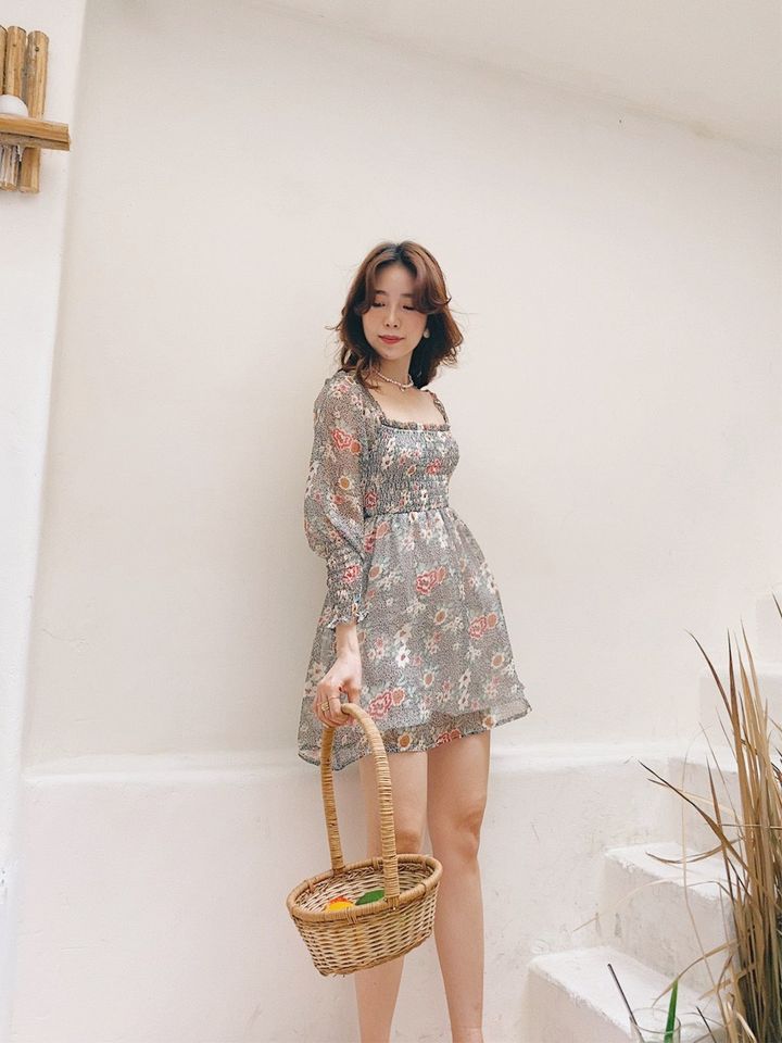 Đầm chun hoa Fenne Garden Dress Gem Clothing SP060445