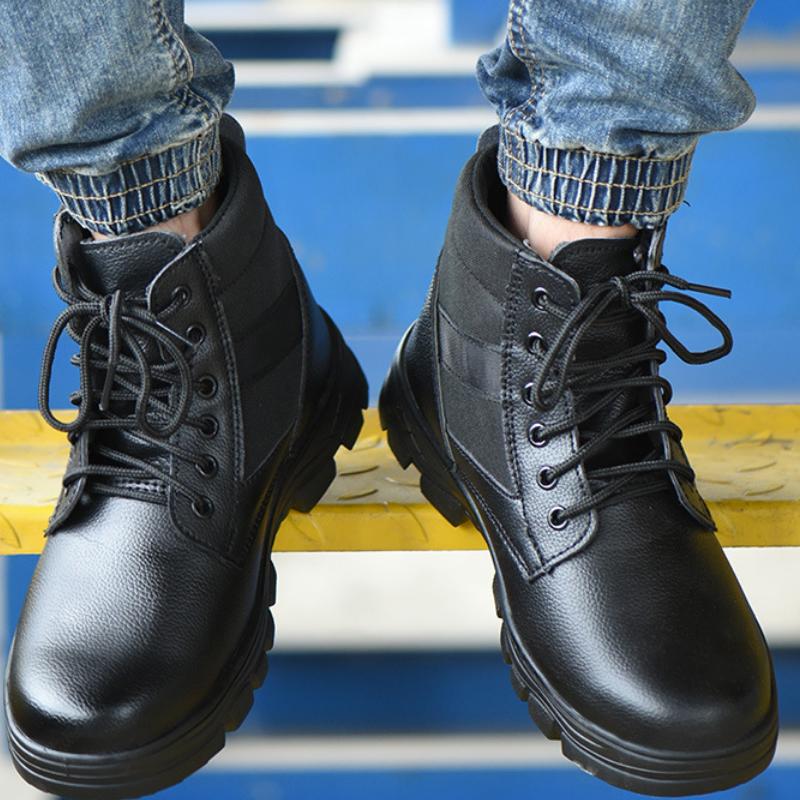 Giày Bảo Hiểm Lao Động Mùa Đông Giày Bảo Hộ Lao Động Nam Chống Đập, Chống Đâm Thủng Và Chống Lạnh Giày Bảo Hộ Lao Động