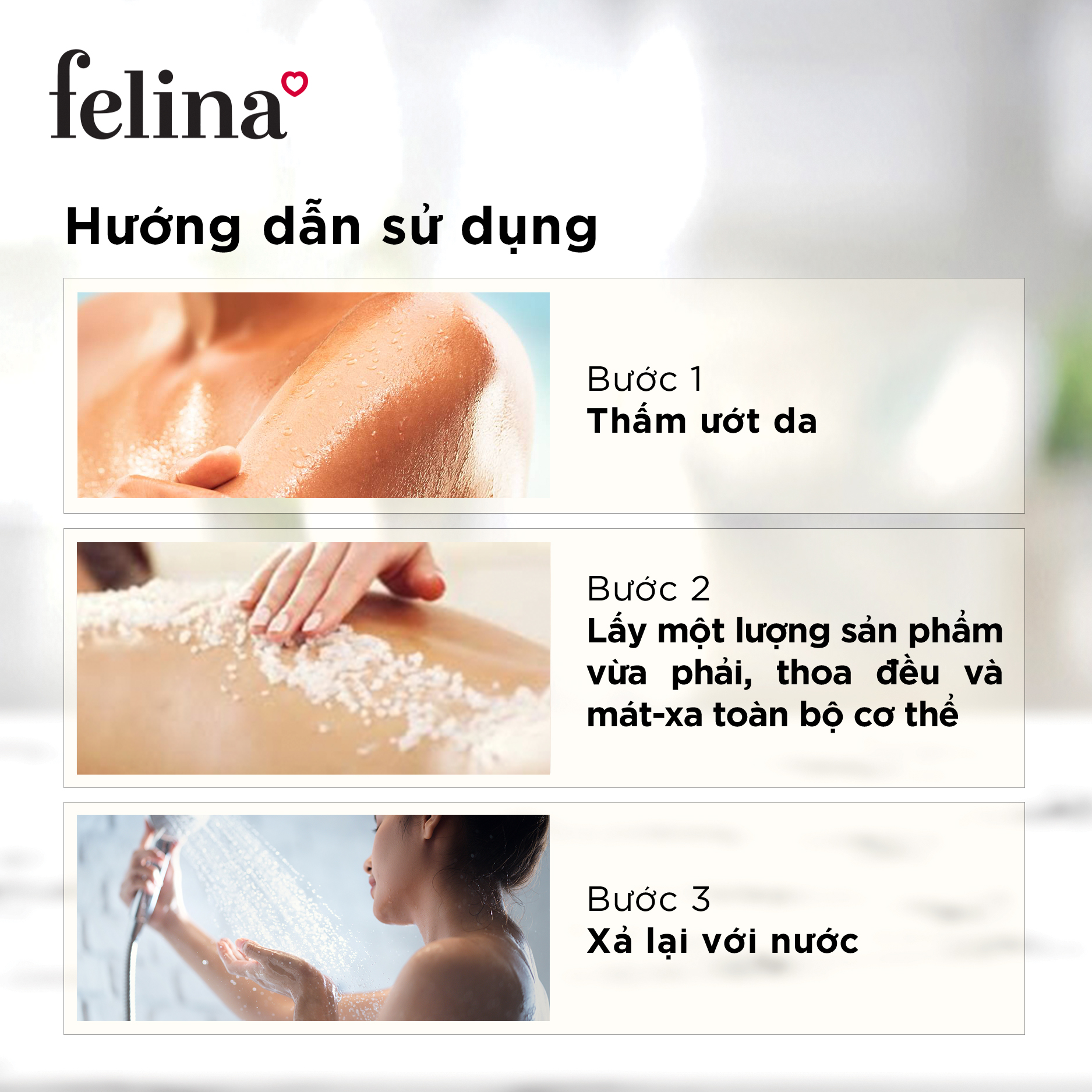 Muối tắm tẩy tế bào chết body Felina Home Spa 500g từ hạt muối hồng Himalaya thanh khiết giúp da sạch sâu, sáng mịn