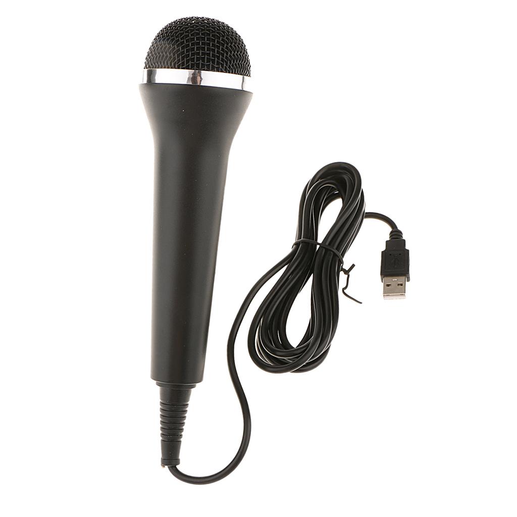 Universal USB Wired Microphone Controller for PS4 Pro Slim PS3 Xbox One S Xbox 360 Wii PC RockBand Guitar Hero Karaoke Singing Game