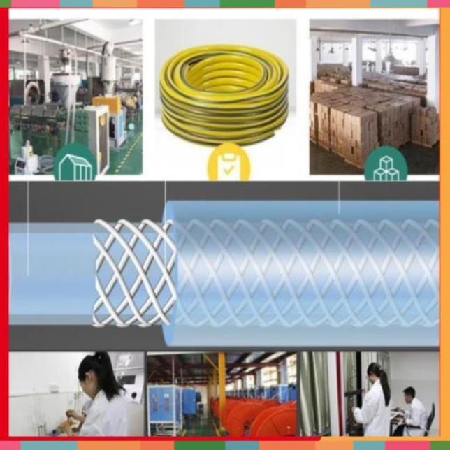 Bộ dây tăng áp 3 lần vòi xịt nước rửa xe, tưới cây loại 15m 206843