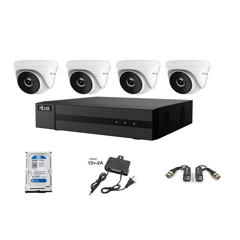 COMBO 4 CAMERA HILOOK BY HIKVISION 2.0MP- HÀNG CHÍNH HÃNG