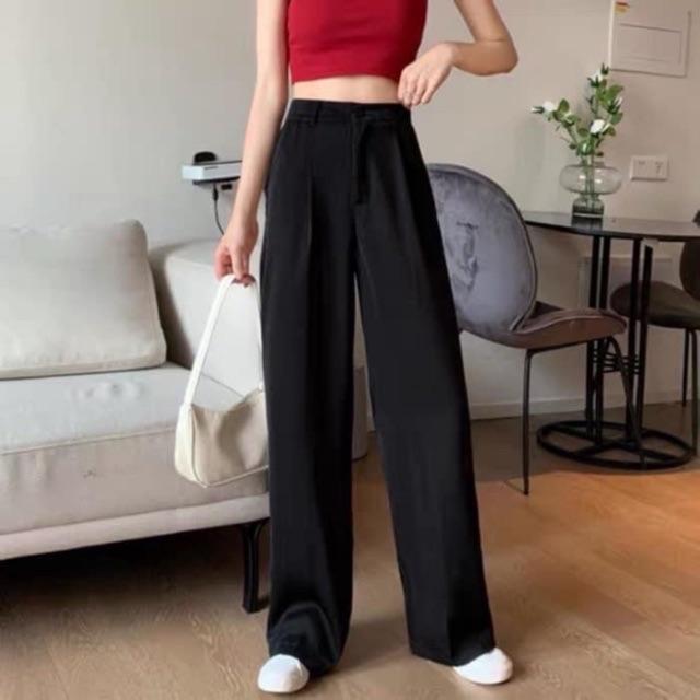 Quần Ống Rộng Culottes, Xuông Dài 100cm
